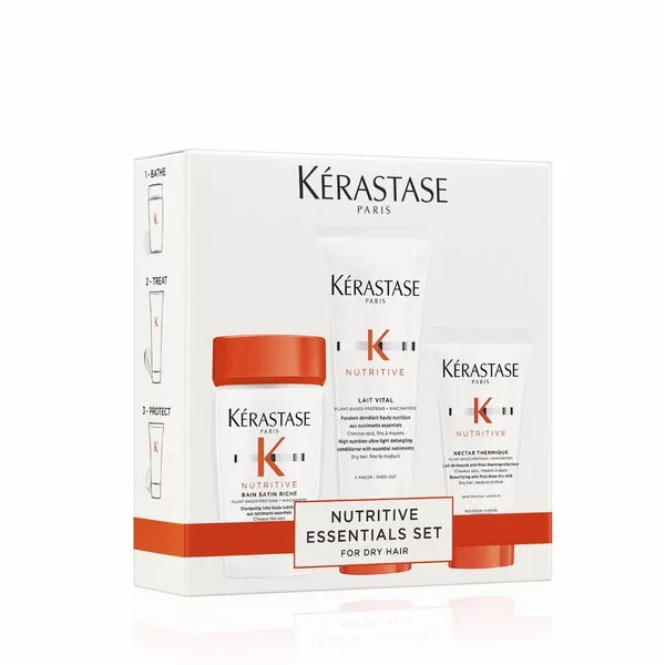 Kerastase Nutritive Discovery, zestaw odżywiający włosy cienkie i grube, travel size