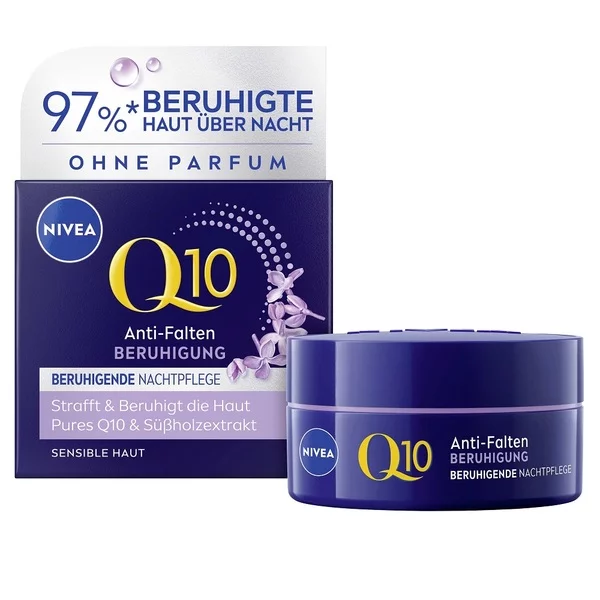 Nivea Q10 Ukojenie przeciwzmarszczkowy łagodzący krem na noc 50ml