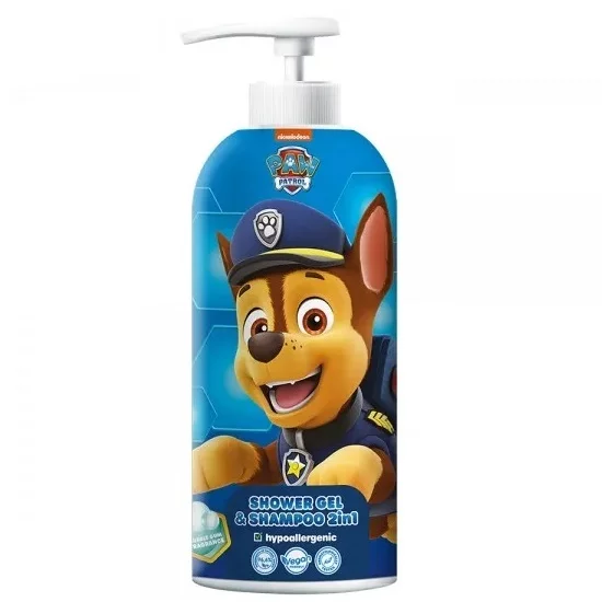 Psi Patrol Chase żel pod prysznic i szampon 2w1 dla dzieci, Guma Balonowa 1000ml