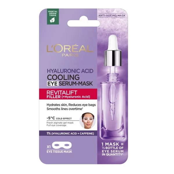L'Oreal Paris Revitalift Filler Chłodząca maska z serum pod oczy 11g