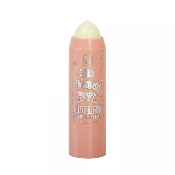J.Cat Beauty 3D Glow Pop Holo Stick, rozświetlacz holograficzny w sztyfcie, Metamorphic Gold, 5g