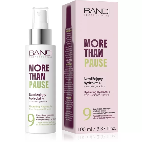 Bandi More Than Pause, łagodzący hydrolat nawilżający z geranium, 100ml