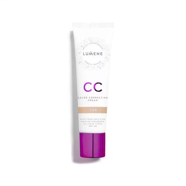 Lumene CC 7w1, lekki podkład redukujący zaczerwienienia, 30ml, Tan