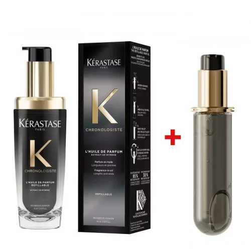 Kerastase Chronologiste, upiększający zestaw olejek 75ml + refill 75ml
