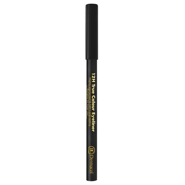 Dermacol 12H True Colour Eyeliner długotrwały eyeliner w kredce 8 Black 2g
