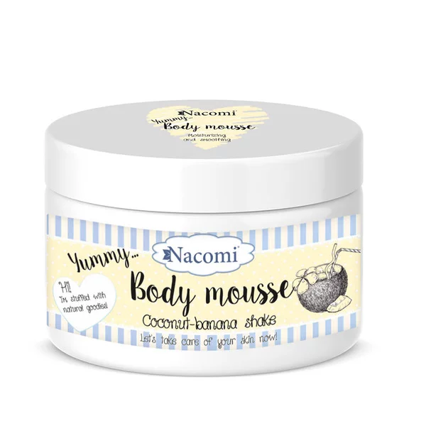 Nacomi, mus do ciała - Bananowo-kokosowy shake, 180ml