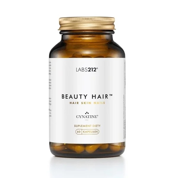 LABS212 Beauty Hair suplement diety wspierający skórę włosy i paznokcie 60 kapsułek