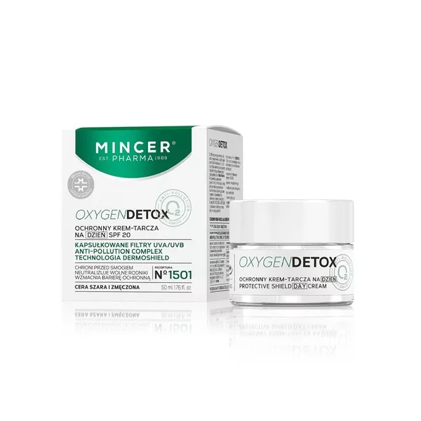 Mincer Pharma Oxygen Detox ochronny krem-tarcza na dzień SPF20 No.1501 50ml