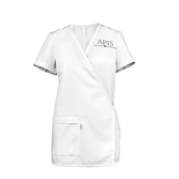 Apis, fartuszek kosmetyczny, XL biały, 1szt