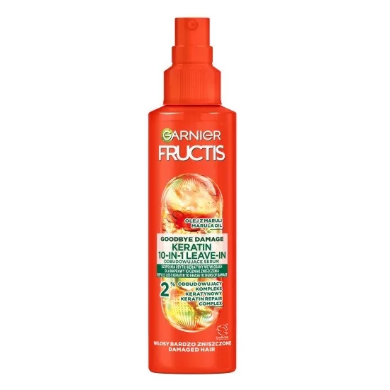 Garnier Fructis Goodbye Damage SOS Keratin odbudowujące serum do włosów w sprayu 150ml