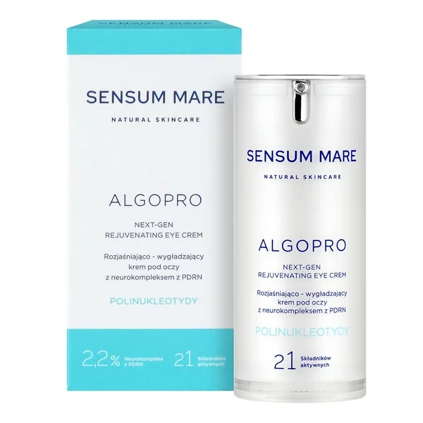 Sensum Mare Algopro rozjaśniająco-wygładzający krem pod oczy z 2.2% neurokompleksem z PDRN 15ml