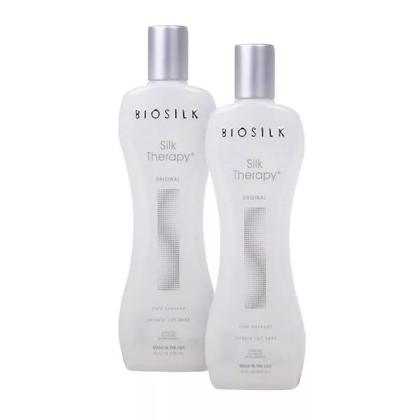 Biosilk Silk Therapy, jedwab do włosów, dwupak, 2x355ml