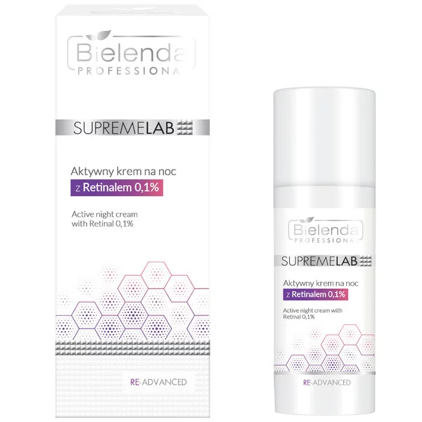Bielenda Professional Supremelab, Re-Advanced, aktywny krem na noc z retinalem, 50ml
