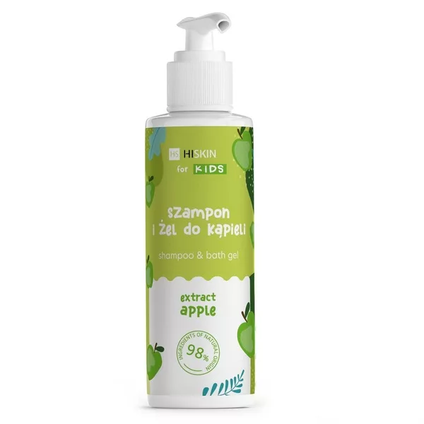 HiSkin Kids szampon i żel do kąpieli dla dzieci Jabłko 280ml