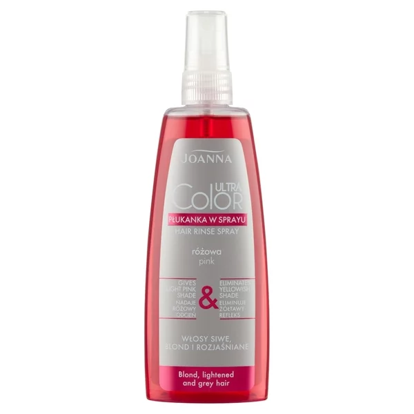Joanna Ultra Color Płukanka w sprayu różowa 150 ml