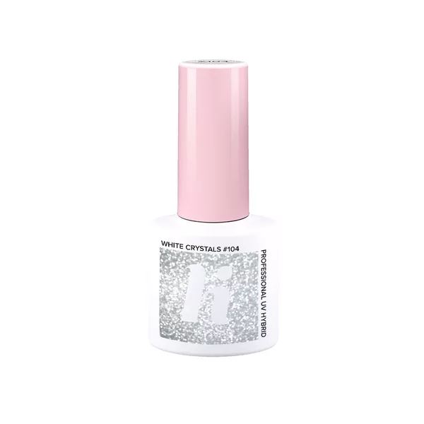 hi hybrid, lakier hybrydowy, 5ml, #104 White Crystals