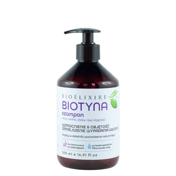 Bioelixire, szampon z biotyną, 500ml