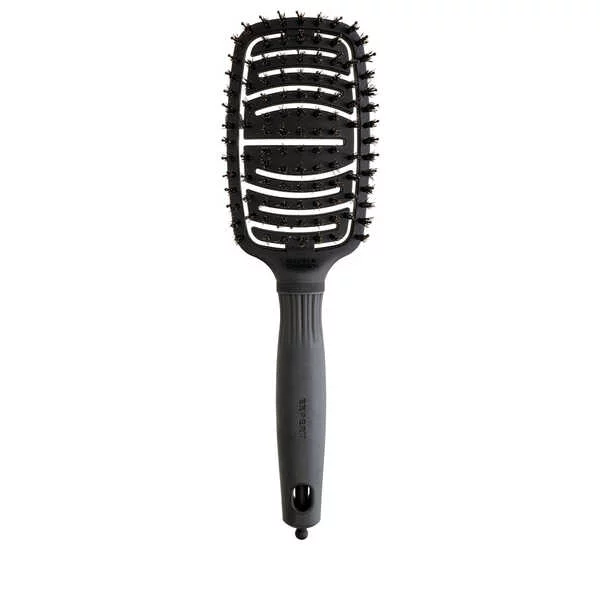 Olivia Garden Care Flex Boar&Nylon Bristles, szczotka do włosów z włosiem dzika, Black Label