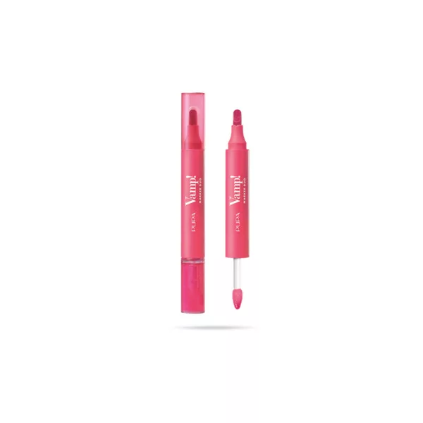 PUPA Vamp! Marker Duo Marker do ust&olejkowy błyszczyk, 006 Dragon Fruit, 1,4ml+2,6ml