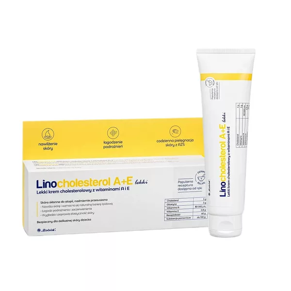 Ziołolek Linocholesterol A+E lekki krem cholesterolowy z witaminami A i E 80g