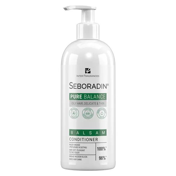 Seboradin Pure Balance, balsam intensywnie pielęgnujący włosy przetłuszczające się, 400ml