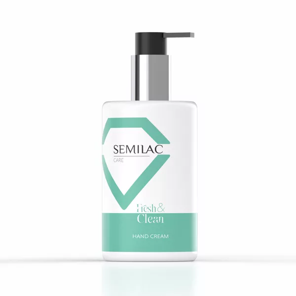 Semilac Care Fresh&Clean Hand Cream, naturalny krem do rąk o zapachu jabłka, 250ml