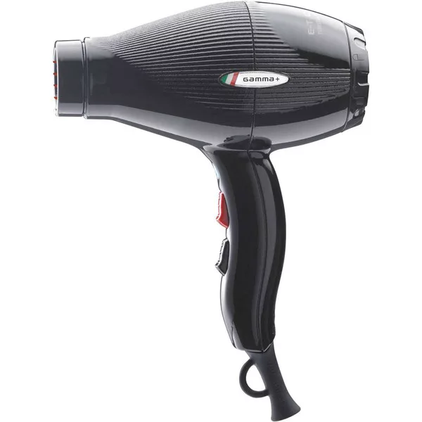 Gamma Piu, suszarka E-T.C. LIGHT, 2100W, czarny połysk