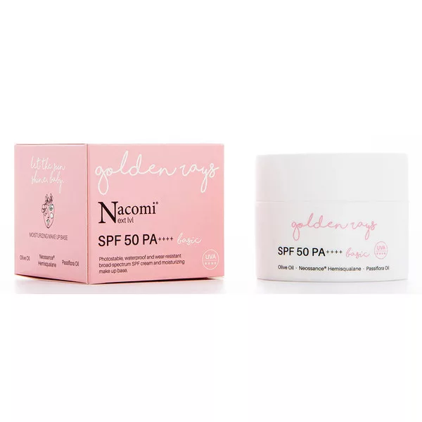 Nacomi Next Level Basic, krem nawilżający z filtrem SPF 50, 50ml