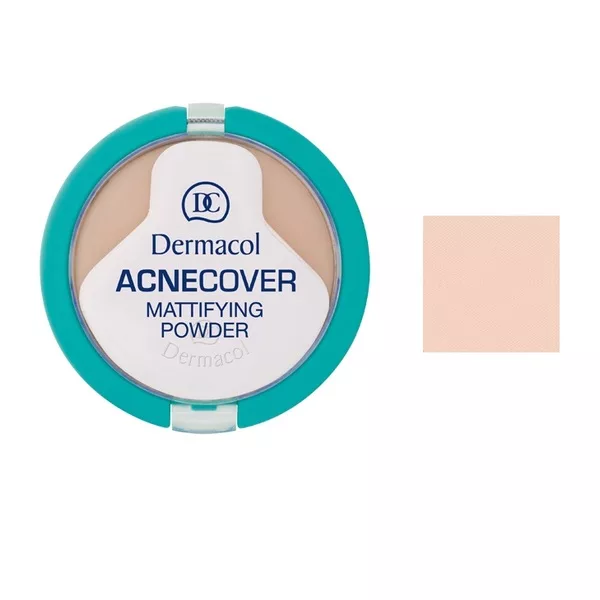 Dermacol Acnecover Mattifying Powder puder matujący w kompakcie 01 Porcelain 11g