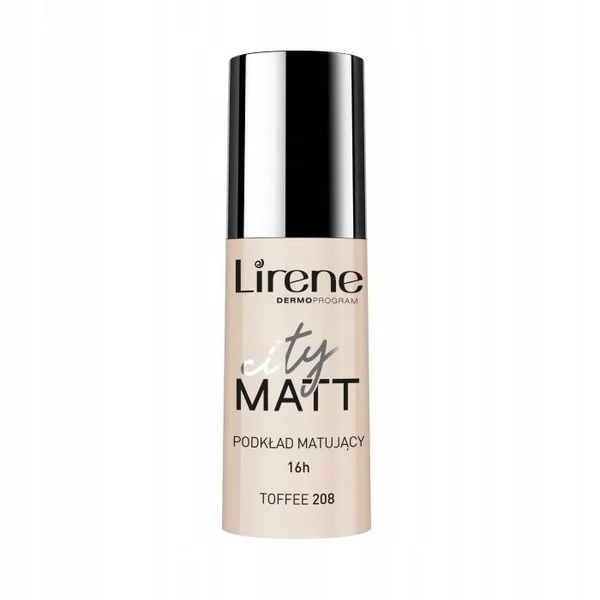 Lirene City Matt podkład matujący do twarzy 208 Toffee 30ml