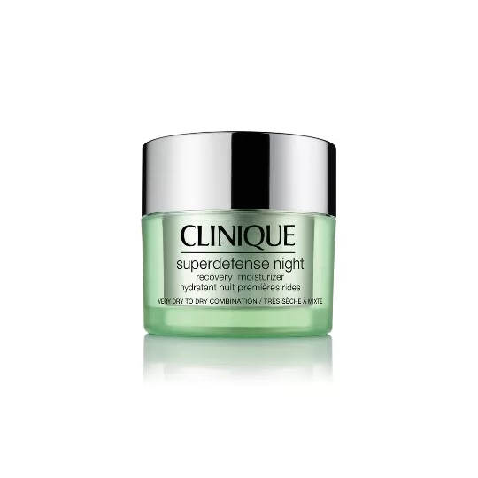 Clinique Superdefense Night Recovery Moisturizer 1/2 krem na noc do skóry bardzo suchej i suchej mieszanej, intensywnie nawilżający, 50ml