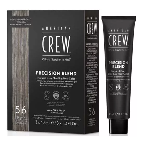 American Crew, Precision Blend, odsiwiacz dla mężczyzn, 5|6, średni popielaty
