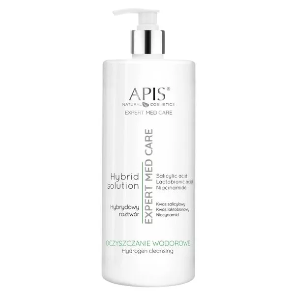 Apis Expert Med Care, hybrydowy roztwór z kwasem salicylowym, laktobionowym i niacynamidem, 1L