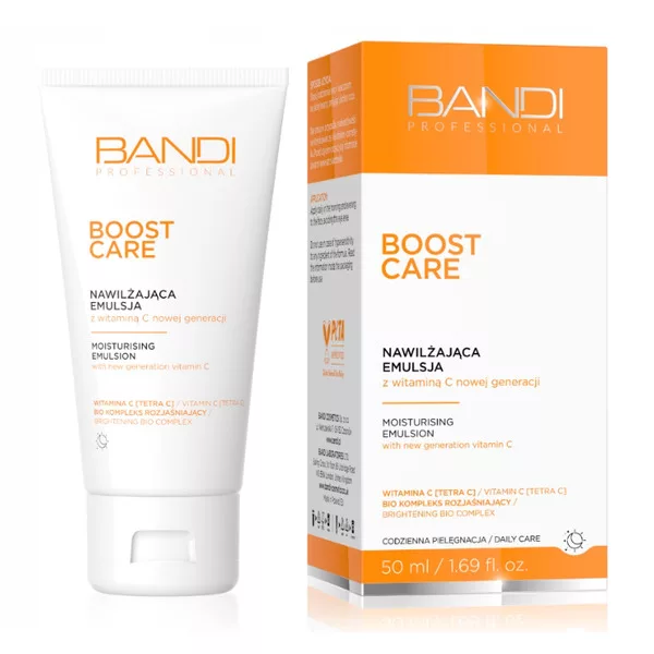 Bandi Boost Care, nawilżająca emulsja z witaminą C nowej generacji, 50ml
