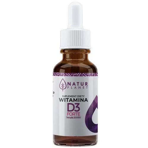 NaturPlanet, Witamina D3 FORTE w kroplach, 30ml