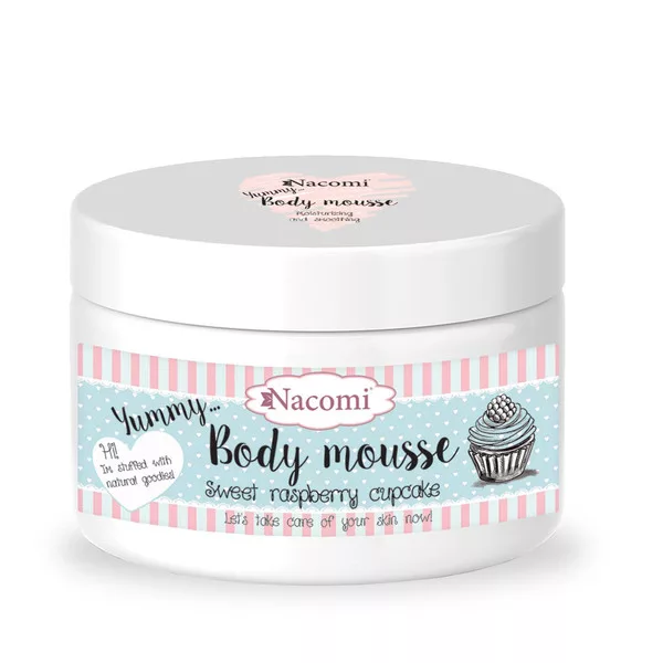 Nacomi, mus do ciała odżywczy - Malina, 180ml