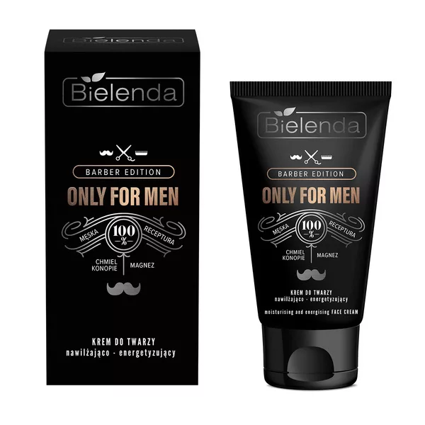 Bielenda Only For Men - Barber Edition Krem Nawilżająco-energetyzujący, 50ml