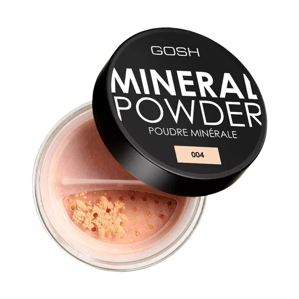 Gosh Mineral Powder, puder mineralny do twarzy, sypki, 004 Natural, 8g
