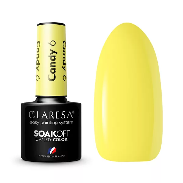 Claresa, Lakier hybrydowy, CANDY 6, 5g