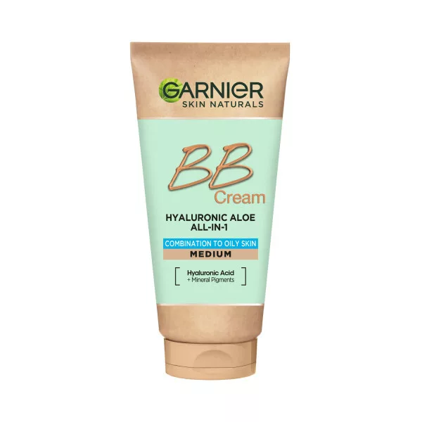 Garnier Hyaluronic Aloe Nawilżający krem BB dla skóry tłustej i mieszanej, odcień śniady 50ml
