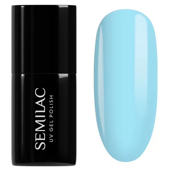 Semilac One Touch Pastels, lakier hybrydowy do paznokci, 974 Bubble Blue, 7ml