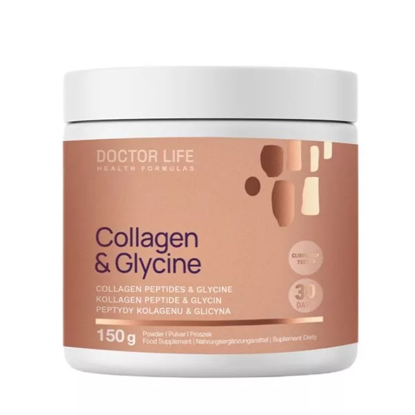 Doctor Life Peptydy kolagenowe z Glicyną suplement diety 150g