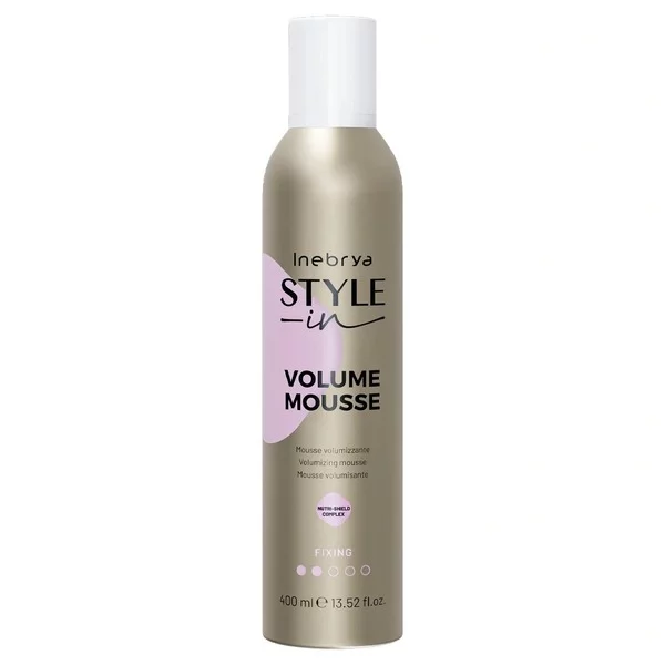 Inebrya Style-In Volume Mousse, pianka zwiększająca objętość włosom, 400ml