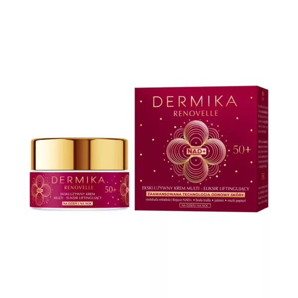Dermika Renovelle, ekskluzywny krem - multi eliksir liftingujący 50+ na dzień i na noc, 50ml