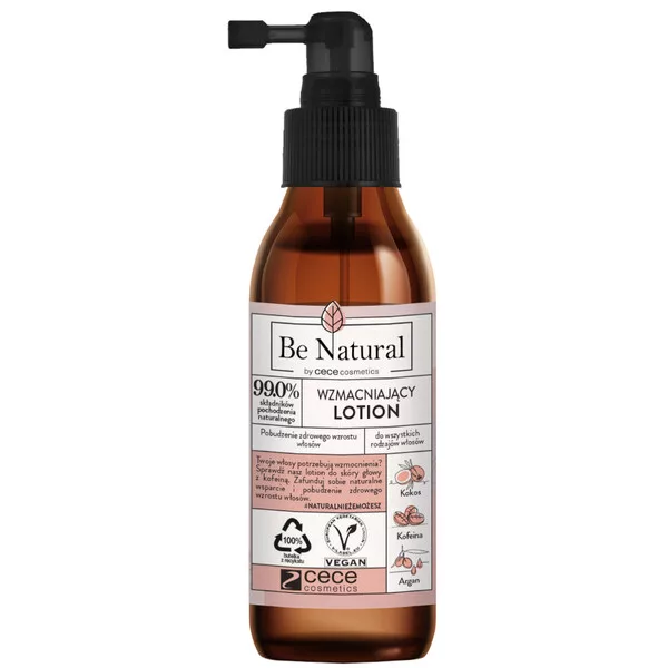 CeCe Be Natural, wzmacniający lotion z olejem kokosowym, arganowym i kofeiną, 150ml