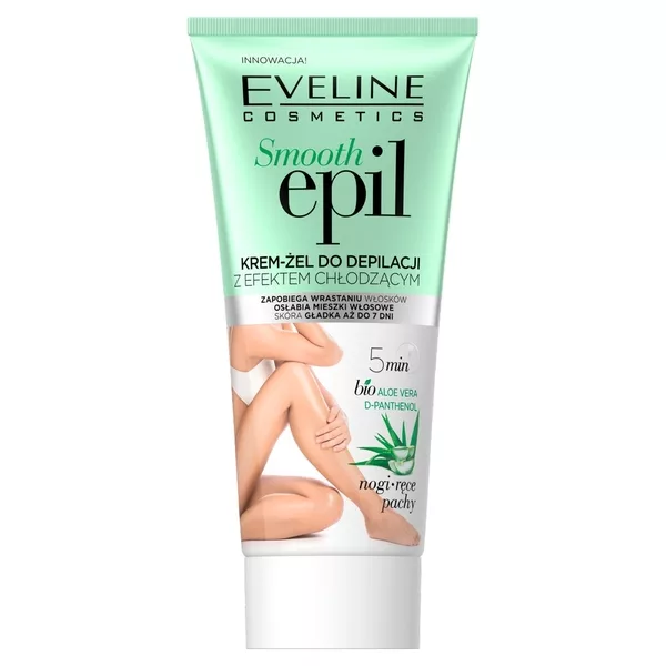 Eveline Smooth Epil, łagodzący krem-żel do depilacji z efektem chłodzącym, 175ml