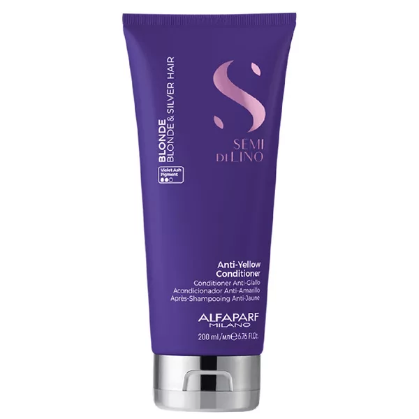 Alfaparf Milano Semi Di Lino Blonde, odżywka ochładzająca odcień blond i siwy, 200ml