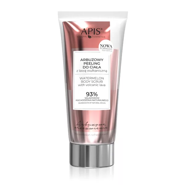 Apis Arbuzowe Orzeźwienie, arbuzowy peeling do ciała z lawą wulkaniczną, 200ml