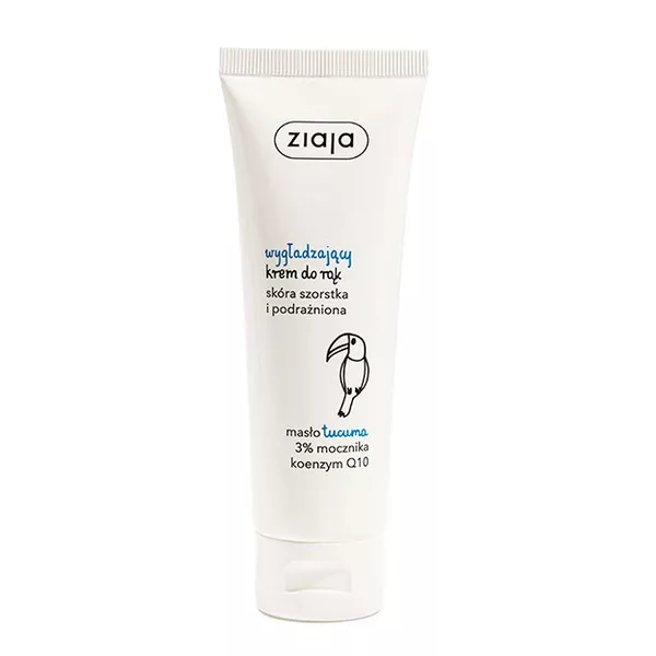 Ziaja, wygładzający krem do rąk, masło tucuma, 3% mocznika, 80ml