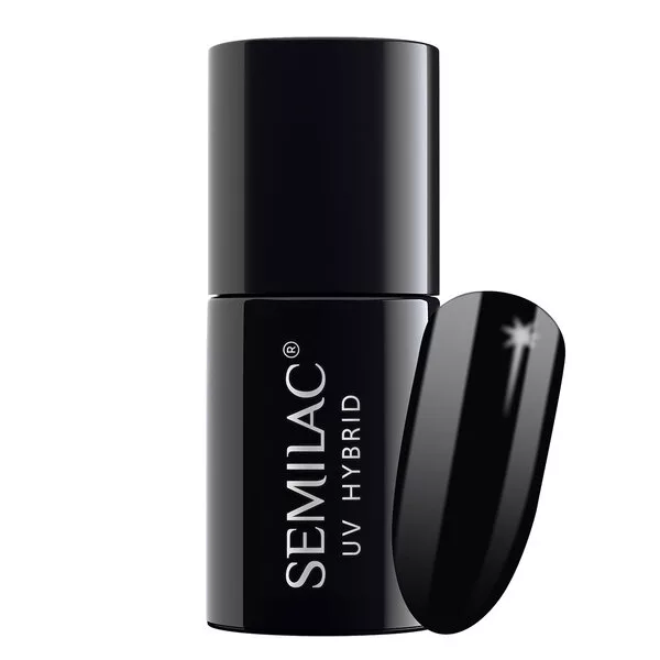 Semilac, lakier hybrydowy, 7ml, 031 Black Diamond